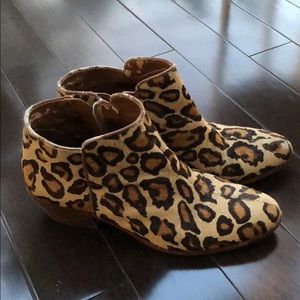 Sam Edelman Leopard Petty Booties